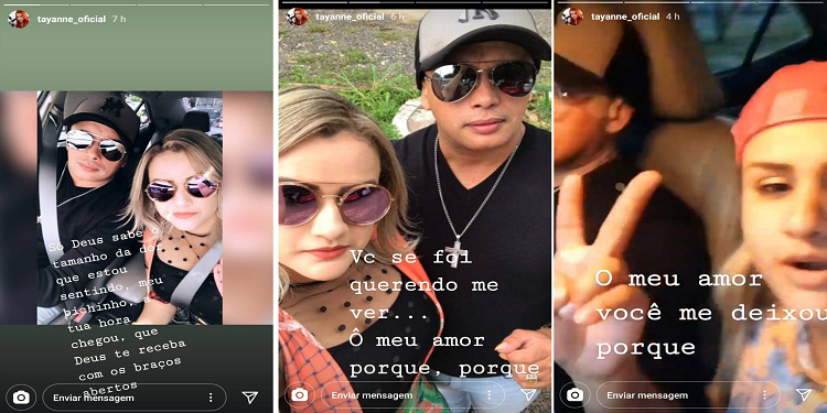 Mulher de Paulynho Paixão lamenta a morte do esposo nas redes sociais